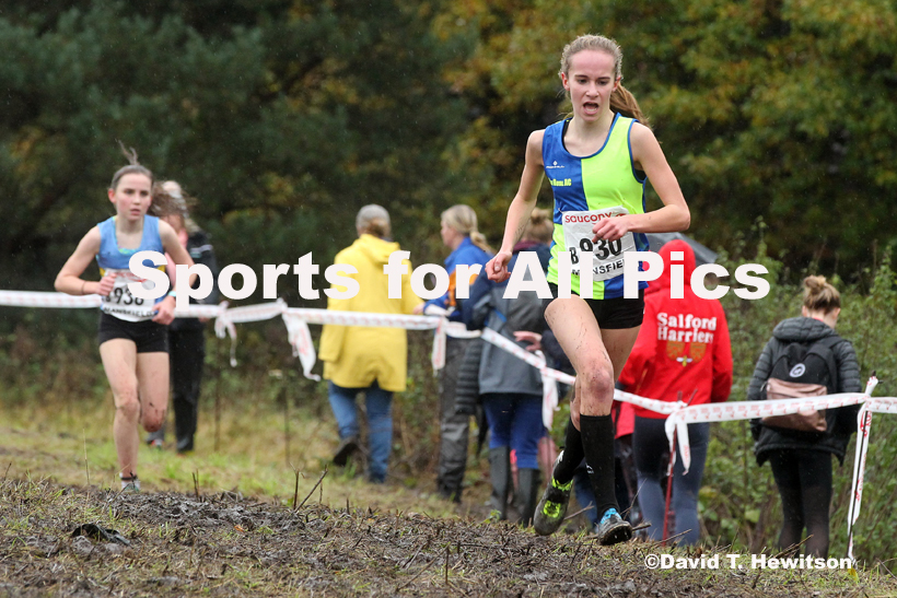Girls under-15s, National Cross Country Relay Champs., Berry Hill Park, Mansfield.  Photo: David T. Hewitson/Sports for All Pics